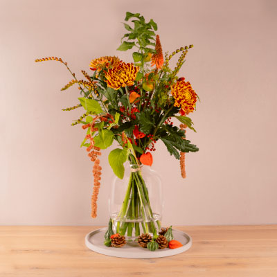 Plukboeket met herfstbloemen