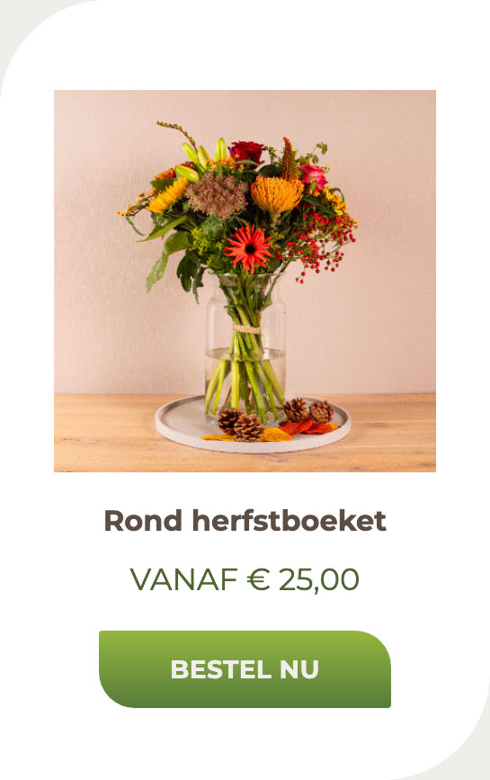 Rond herfstboeket
