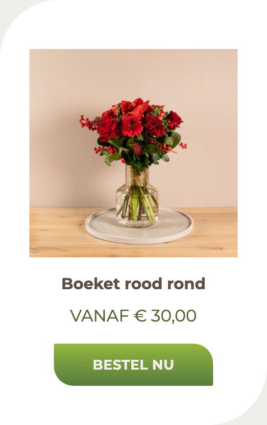 Boeket rood rond