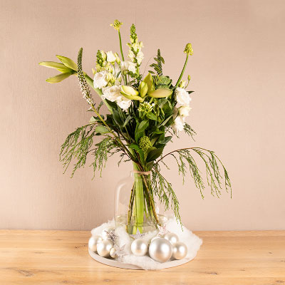 Kerstboeket witte wonder