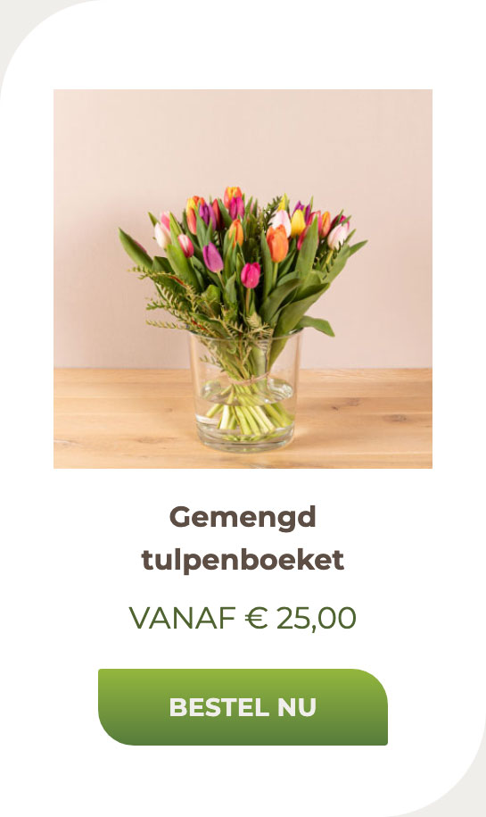 Gemengd tulpenboeket